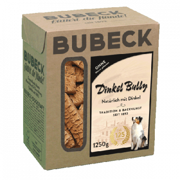 Bubeck Dinkel Bully Biskuit - Der Hundekuchen-Klassiker, weizenfrei 1.250 g
